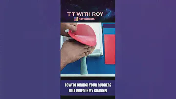 how to change table tennis rubbers 🏓🏓🏓🏓