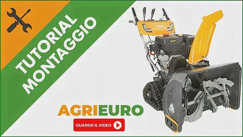 Spazzaneve cingolato Stiga ST 6272 P TRAC: Come montare spazzaneve a benzina