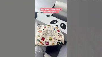 Let’s make a t- shirt together using my DTF printer!✨