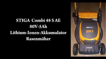 Stiga Combi 48 S AE – 80 V, 5-Ah Rasenmäher mit Akku, Vorschubantrieb, 46 cm, Mulchsystem