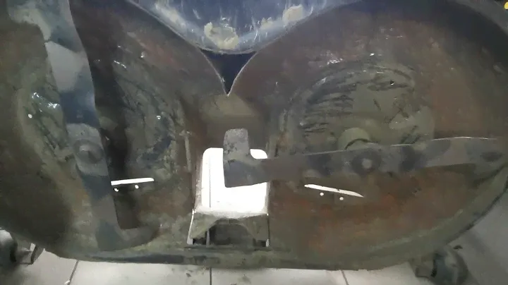 stiga estate 6102HW ustawienie paska i noży na kosisku