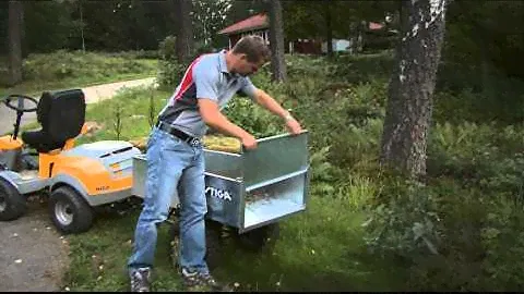 Прицеп с оцинкованым кузовом Pro Stiga, для райдера