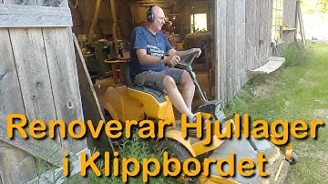 Renovera hjulen på klippbordet (Stiga Park Comfort åkgräsklippare)