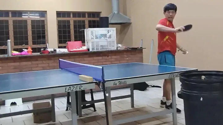 treino sem sparring - drives forehand com Stiga Calibra LT Sound Max