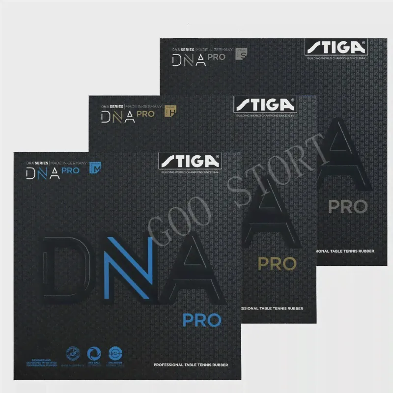 Резиновые наконечники для настольного тенниса STIGA DNA PRO S, DNA PRO M, DNA PRO H-в оригинальной губке для пинг-понга STIGA DNA-0