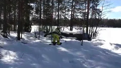Снегокат Stiga, видео катаемся
